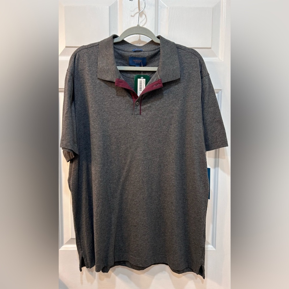 NWT Fairlane 100% Pima Cotton Polo Shirt Men's Sz XL Soft Performance Pique Peru